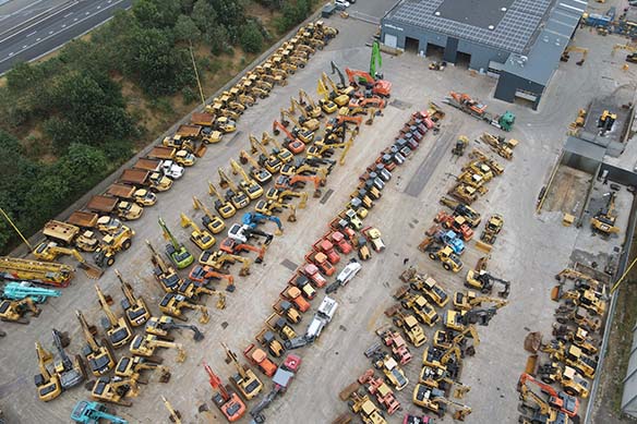 The average amount of heavy equipment for sale in our yard